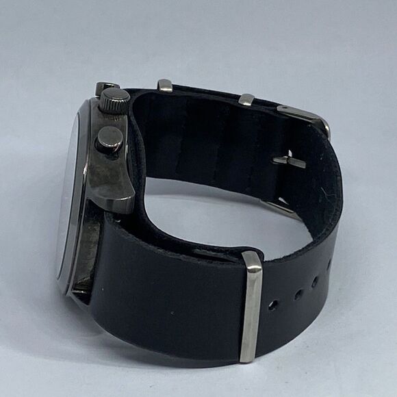 Fossil BQ1482 Men's Black Leather Analog Blue Dial Quartz Genuine Watch KS546 - Picture 9 of 12